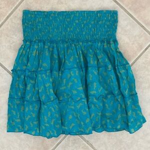 Perry Walker Patterned Mini Skirt